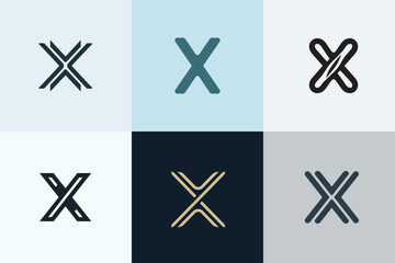 X letter logo vector