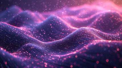 Fluid Art Oil Paint Yellow With Purple Wavy Texture Background