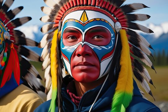 Colorful Modern Native Alaskan Face Masks and Designs