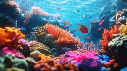 Obraz premium Vibrant Underwater Coral Reef