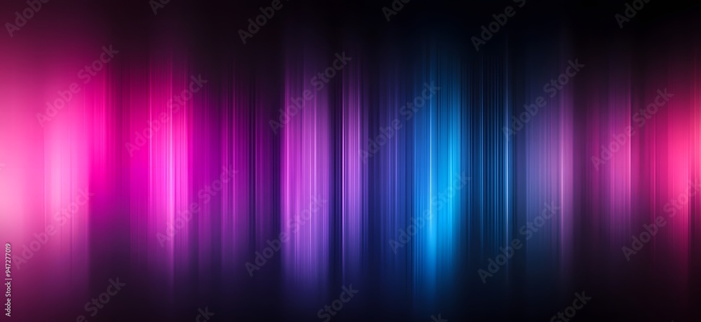 Wall mural Bright Colors in a Smooth Gradient on a Black Background