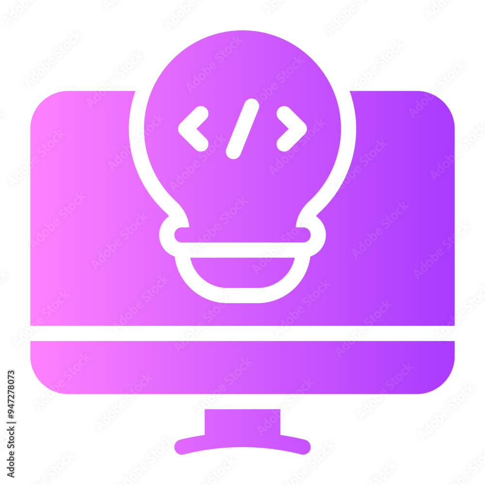 Poster innovation gradient icon