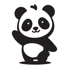 Panda vector art illutrations.