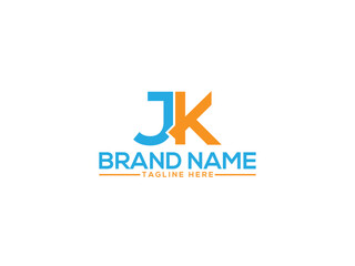 JK Letter Logo design Vector Art, Icons, and Graphics