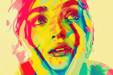 A close-up shot of a person holding and looking at their cell phone