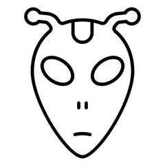 Alien Line Icon