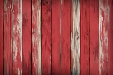 Faded Red Wooden Background with Rustic Textured Surface for Vintage Artwork