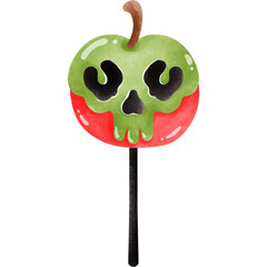 Halloween ghost and candy