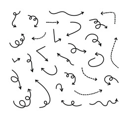 Hand Drawn Doodle Arrow