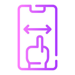 Obraz premium slide gradient icon