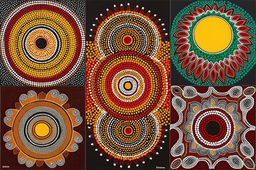 Aboriginal Australian Dot Art Showcasing Vibrant Nature Legends and Culture