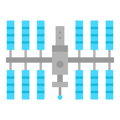 Space Station  Flat Icon