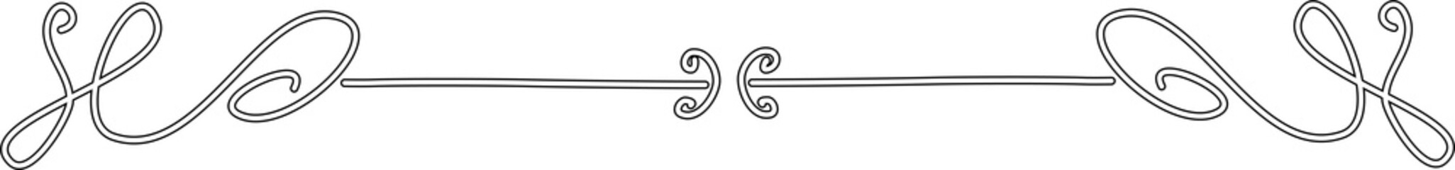 Line borders decorative, vintage, retro