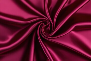 Fototapeta premium Luxurious Burgundy Satin Fabric Texture Background for Elegant Designs