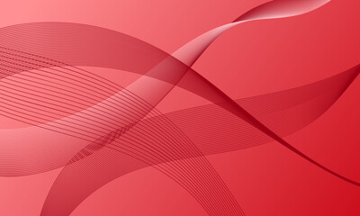 pink peach color business lines wave curves on soft gradient abstract background
