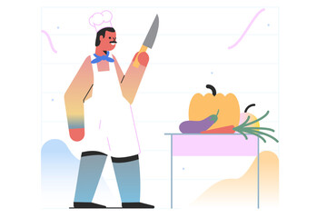 Making a vegetarian dinner