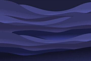 Abstract Blue Gradient with Soft Wave Textures