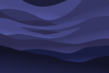 Abstract Blue Gradient with Soft Wave Textures