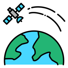 Satellite Filled Icon