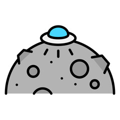Ufo Filled Icon