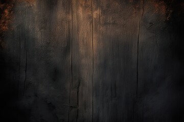 Obraz premium Rustic Aged Texture Design with Obsidian Black Gradient and Dark Depth Effects