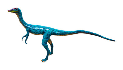 Procompsognathus is a carnivore of the coelophysid theropod dinosaur that lived later in the Triassic Period. Procompsognathus has a transparent background.