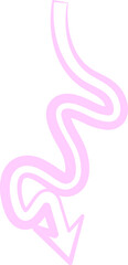 Fototapeta premium Arrow fun colorful line doodle for children or party celebration design icon with various directions