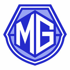 A concise rewrite could be MG Logo Art - Vector Design Illustration