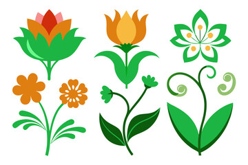 Vibrant Floral Clip Art: Elegant and Eye-Catching Designs