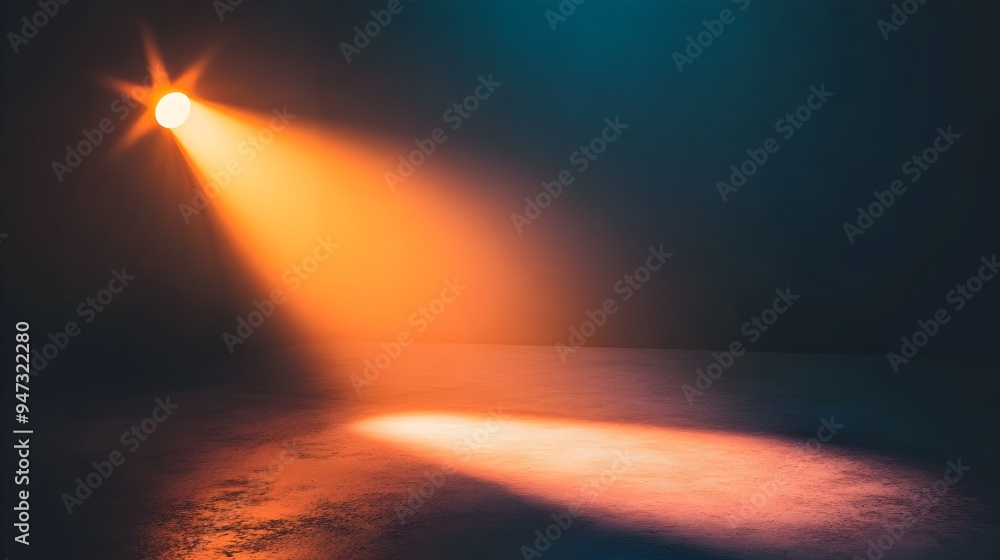 Poster a conceptual image depicting a bright spotlight shining down on a winding path symbolizing the illum