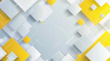Obraz premium yellow and white 3D abstract background with squares, textured geometric background, abstract textured blocks