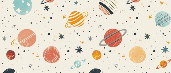 vector graphic of space universe pattern