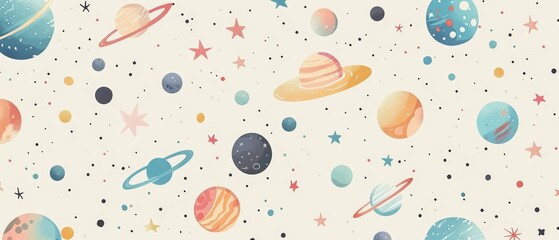 vector graphic of space universe pattern