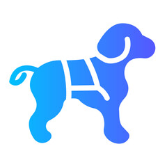police dog Gradient icon