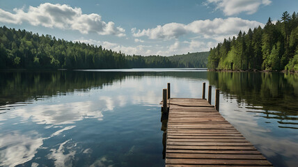 Obraz premium lake in the mountains