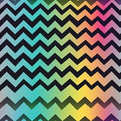 Seamless pattern of wavy gradient lines blending through multiple colors