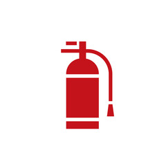 Obraz premium Fire Extinguisher symbol icon. Signs for fire safety. Flat vector illustration red fire extinguisher icon PNG.
