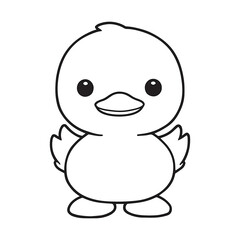 A cute duckling