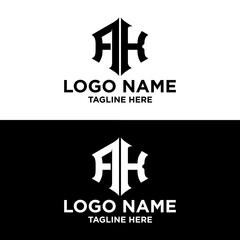 INITIAL LOGO HEXAGON