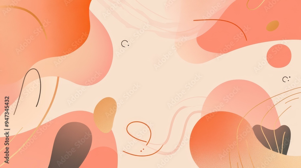 Poster a soft peach fuzz gradient background that adds warmth and calmness to any design, ideal for seamles