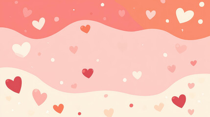 A cute pink backdrop adorned with tiny hearts, perfect for a girly celebration with a fun theme and modern style.