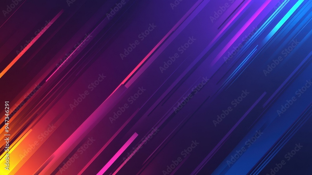 Poster Dynamic abstract design with glowing lines and gradient colors, perfect for modern templates and eyecatching illustrations.