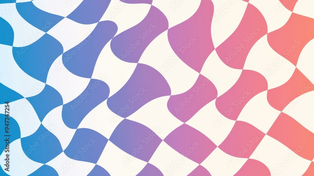 Poster dive into a vibrant world with this holographic checkerboard pattern, blending retro vibes and moder