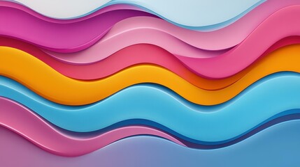 Vibrant, fluid wave stripes create a dynamic backdrop for modern posters and digital designs, perfect for eyecatching visuals.