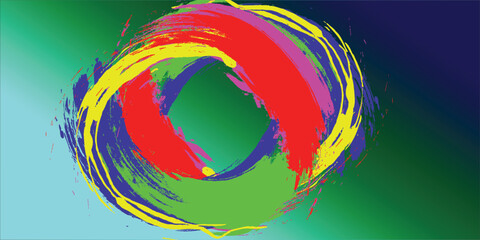 Obraz premium Colored background with circles Vector Graphics.