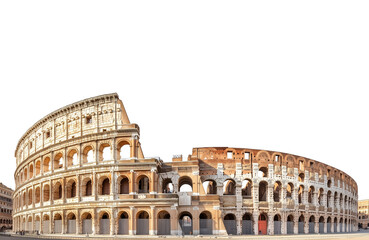 Plakat colosseum isolated on white