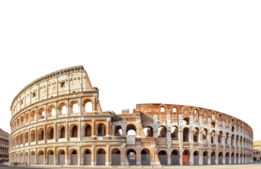 colosseum isolated on white