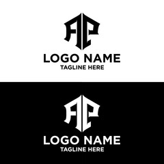 INITIAL LOGO HEXAGON