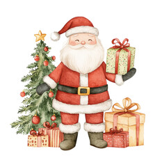 Santa Claus with Christmas gifts
