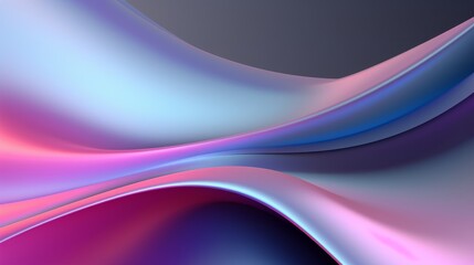 Obraz premium A gentle transition of pastel neon silver shades merges with deep black, offering a calming background ideal for artistic endeavors or modern design uses